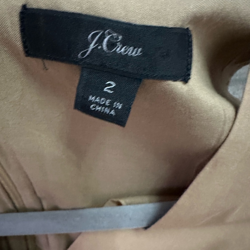 J. Crew Tan Wrap Tiered Midi Sundress - Picture 5 of 8